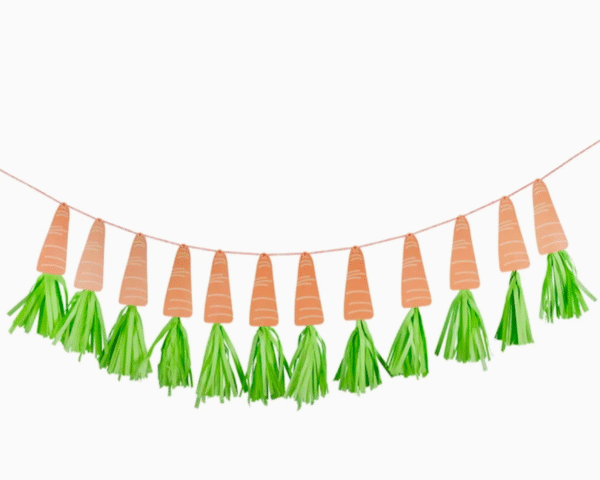 Carrot Tassel Garland by Hootyballoo
