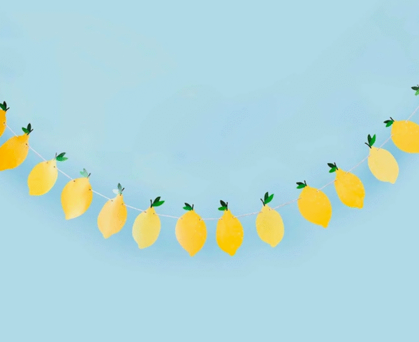 Lemons Garland by Hootyballoo