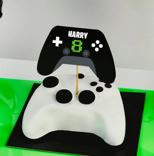 Game Controller Cake Topper by Hootyballoo