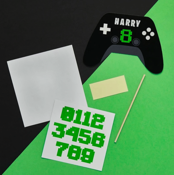 Game Controller Cake Topper by Hootyballoo
