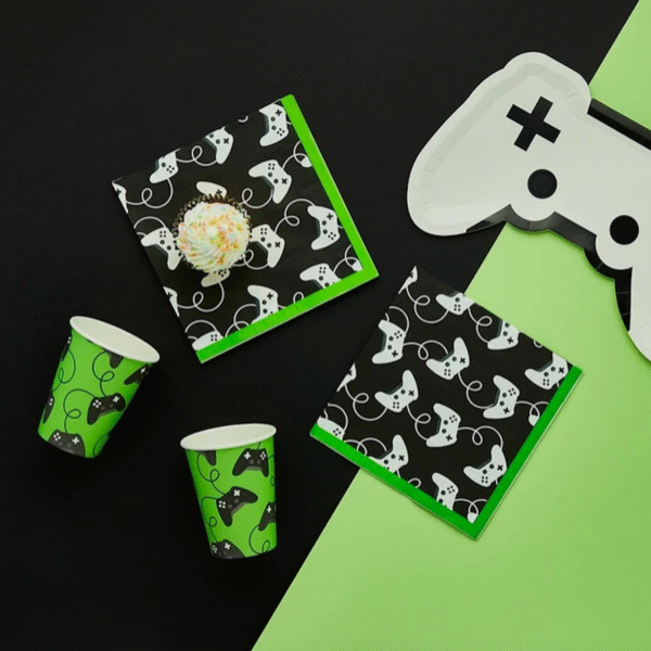 Game On! Paper Party Napkins by Hootballoo