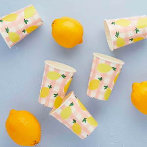 Lemon Party Cups by Hootyballoo