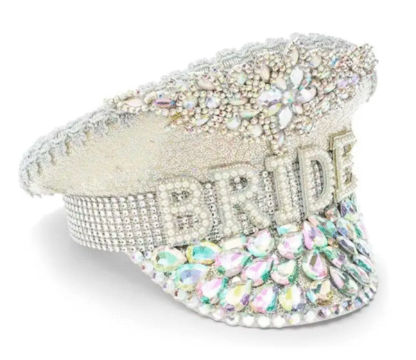 Bride to Be Personalised Captains Hat by One Posh Party