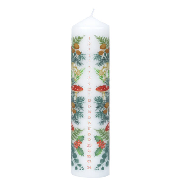 Midnight Forest Advent Pillar Candle by Talking Tables