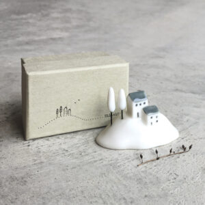 Mini Porcelain House in a Box Hillside House by East of India