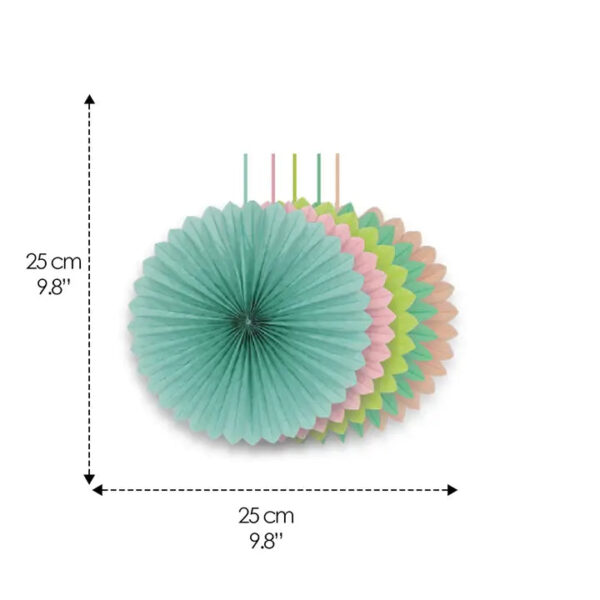 Truly Alice Paper Clock Fans by Talking Tables