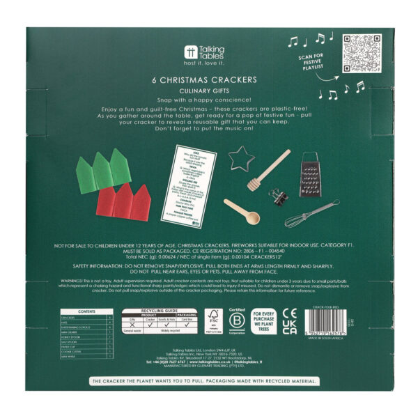 Folklore Red Crackers by Talking Tables