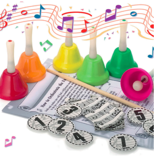 Hand Bells Musical Christmas Crackers by Robin Reed