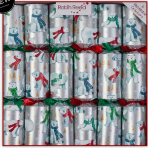 Racing Polar Bear Christmas Crackers by Robin Reed