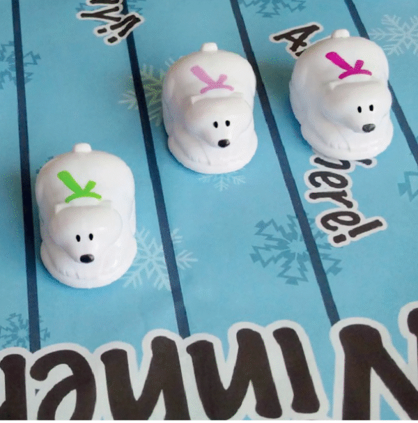 Racing Polar Bear Christmas Crackers by Robin Reed