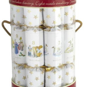 12 Days Gold Stars Christmas Crackers by Robin Reed