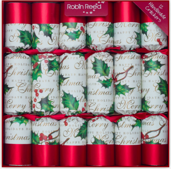 Bows and Berries Christmas Crackers by Robin Reed